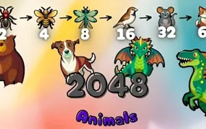 2048 Animals - 2048 game, play online free, no download
