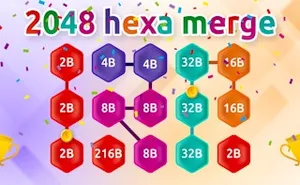 2048 Hex Chain Merge - 2048 game, play online free, no download