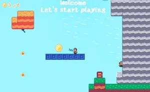 2D Platformer Coin - adventure game, play online free, no download