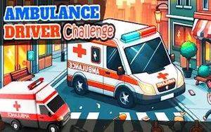 Ambulance Driver Challenge - driving game, play online free, no download
