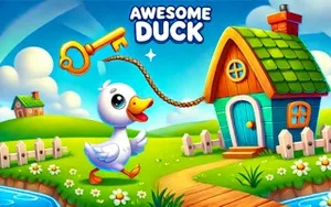 Awesome Duck - adventure game, play online free, no download