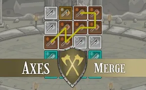 Axes Merge - board game, play online free, no download