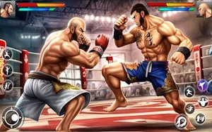 Bodybuilder Karate Fighting - arcade game, play online free, no download