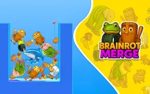 Brainrot Merge - puzzle game, play online free, no download