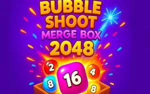 Bubble Shoot Merge Box 2048 - 2048 game, play online free, no download