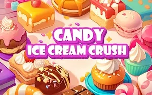 Candy Ice Cream Crush - match-3 game, play online free, no download