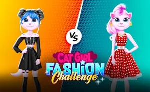 Cat Girl Fashion Challenge - board game, play online free, no download