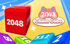 Chain Cube 2048 3D - 2048 game, play online free, no download