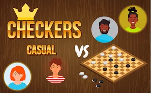 Checkers Casual - board game, play online free, no download