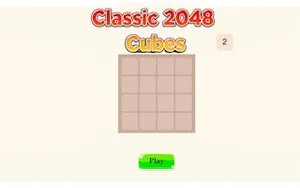 Classic 2048 - Cubes - 2048 game, play online free, no download