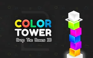 Color Tower 2 - Drop The Boxes 3D - arcade game, play online free, no download