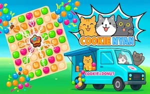 CookieNyan - match-3 game, play online free, no download