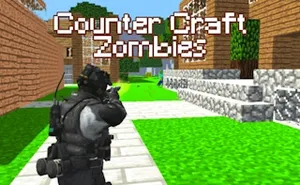 Counter Craft Zombies - adventure game, play online free, no download