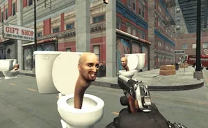 Dead Aim Skibidi Toilets Attack - first-person-shooter game, play online free, no download