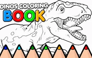 Dinos Coloring Book - junior game, play online free, no download