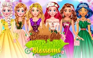 Princess Girls Spring Blossoms - kids game, play online free, no download