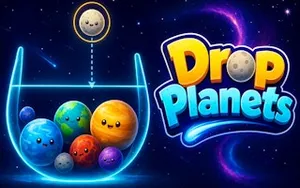 Drop Planets - puzzle game, play online free, no download