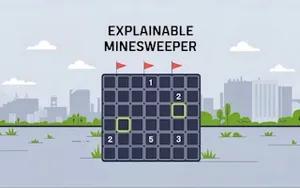 Explainable Minesweeper - puzzle game, play online free, no download