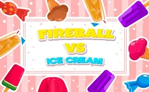 Fireball Vs Ice Cream - arcade game, play online free, no download