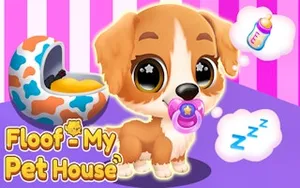Floof My Pet House - simulation game, play online free, no download