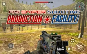 FPS Sniper Shooting: Production Facility - first-person-shooter game, play online free, no download