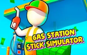 Gas Station - Stick Simulator - simulation game, play online free, no download