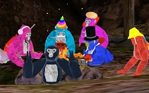 Gorilla Tag Drag And Drop Game - arcade game, play online free, no download