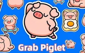 Grab Piglet - match-3 game, play online free, no download