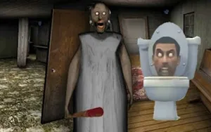 Granny & Skibidi toilet Escape Horror - action game, play online free, no download