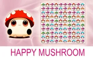 Happy Mushroom - match-3 game, play online free, no download