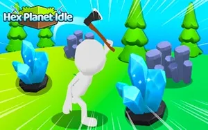Hex Planet Idle - adventure game, play online free, no download