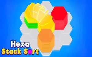 Hexa Stack Sort - puzzle game, play online free, no download