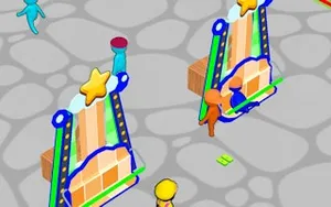 Idle Coaster Park Game - simulation game, play online free, no download
