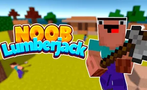 Idle Noob Lumberjack - adventure game, play online free, no download