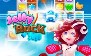 Jelly Rock Saga - match-3 game, play online free, no download