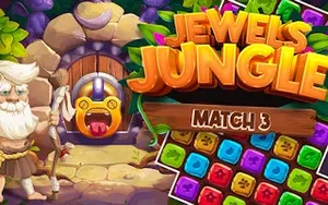 Jewels Jungle - match-3 game, play online free, no download