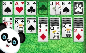 Klondike Solitaire Panda - board game, play online free, no download