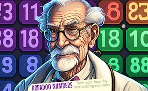 Kobadoo Numbers - memory game, play online free, no download