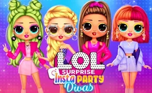 LOL Surprise Insta Party Divas - kids game, play online free, no download