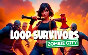 Loop Survivors Zombie City - simulation game, play online free, no download