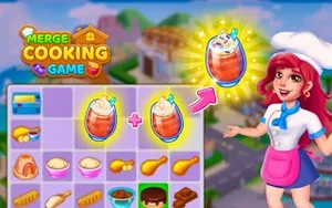 Merge Cooking Game - puzzle game, play online free, no download