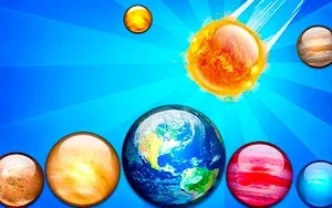 Merge Planets Space! - 2048 game, play online free, no download