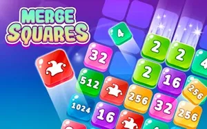 Merge Squares - 2048 game, play online free, no download