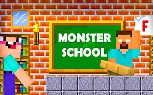 Monster School Challenges - fun game, play online free, no download