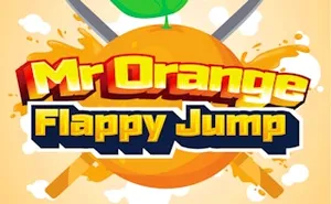 Mr. Orange Flappy Jump - arcade game, play online free, no download