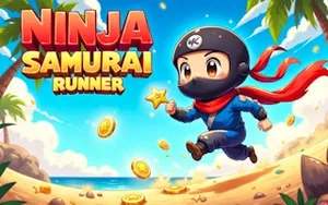 Ninja Samurai Runner Online - action game, play online free, no download