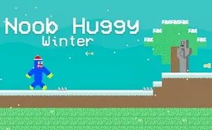 Noob Huggy Winter - arcade game, play online free, no download