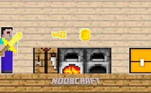 Noobcraft House Escape - arcade game, play online free, no download