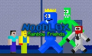 NoobLOX Rainbow Friends - adventure game, play online free, no download