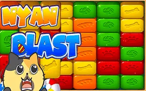 Nyan Blast - match-3 game, play online free, no download